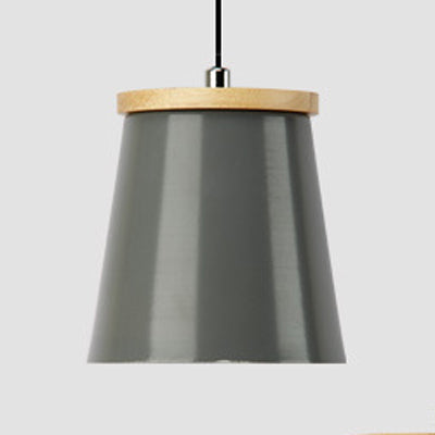 Nordic Style Metal Pendant Light for Balcony and Hallway with Tapered Shade