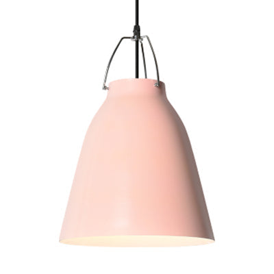 Candy Colored Bucket Hanging Light - Macaron Aluminum Pendant Light (1 light) in Blue/Pink for Office or Kitchen