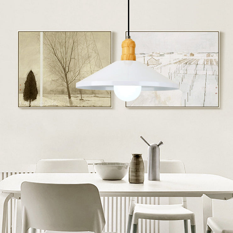 Coolie Shade Pendant Light: Stylish Metal Hanging Lamp for Kitchen/Dining Room