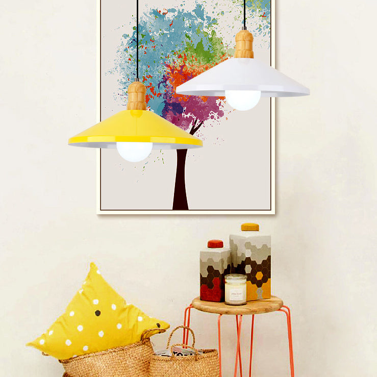 Coolie Shade Pendant Light: Stylish Metal Hanging Lamp for Kitchen/Dining Room