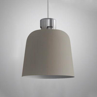 Gray Bucket Shade Dining Room Pendant Lamp - Simple Ceiling Light (9/10/11.5/14 Wide) Grey / 11.5