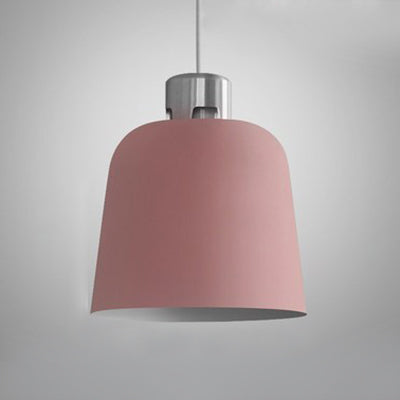 Blue/Green/Pink Nordic Pendant Light w/ Metal Bucket Shade - Perfect for Restaurant & Dining Room