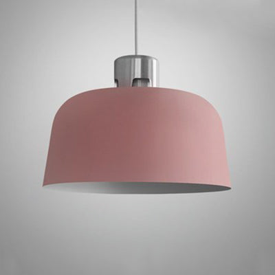 Blue/Green/Pink Nordic Pendant Light w/ Metal Bucket Shade - Perfect for Restaurant & Dining Room