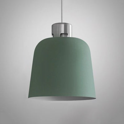 Blue/Green/Pink Nordic Pendant Light w/ Metal Bucket Shade - Perfect for Restaurant & Dining Room