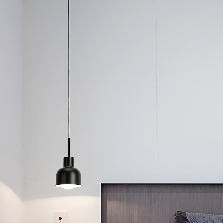 Stylish Domed Pendant Light for Restaurant and Foyer - Aluminum Single Head Hanging Lamp