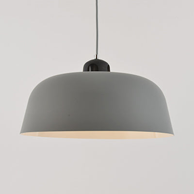 Nordic Monochrome Pendant Lamp - Porch Study Room Barn Hanging Light 10/14 Inch Wide Single-Light