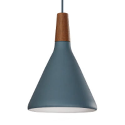 Stylish Macaron Pendant Lamp Single Light Hanging For Bedroom Or Bathroom Blue