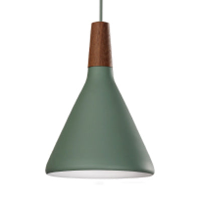 Stylish Macaron Pendant Lamp Single Light Hanging For Bedroom Or Bathroom Green