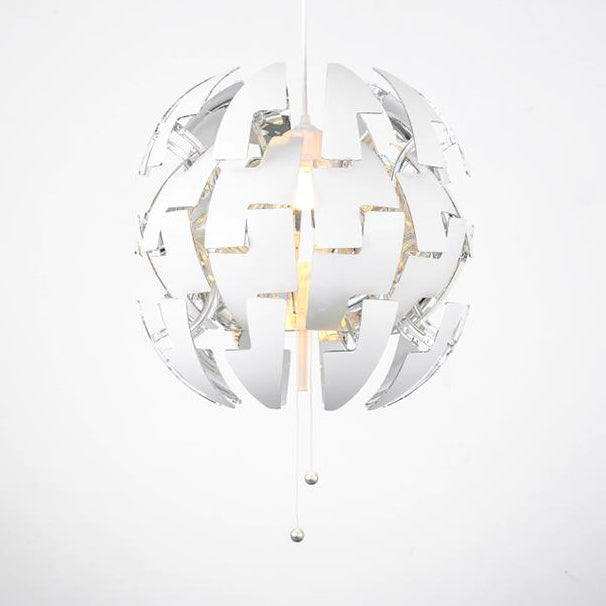 Modern Metal Hanging Pendant Light for Restaurants - Gold/Silver Explosion Design