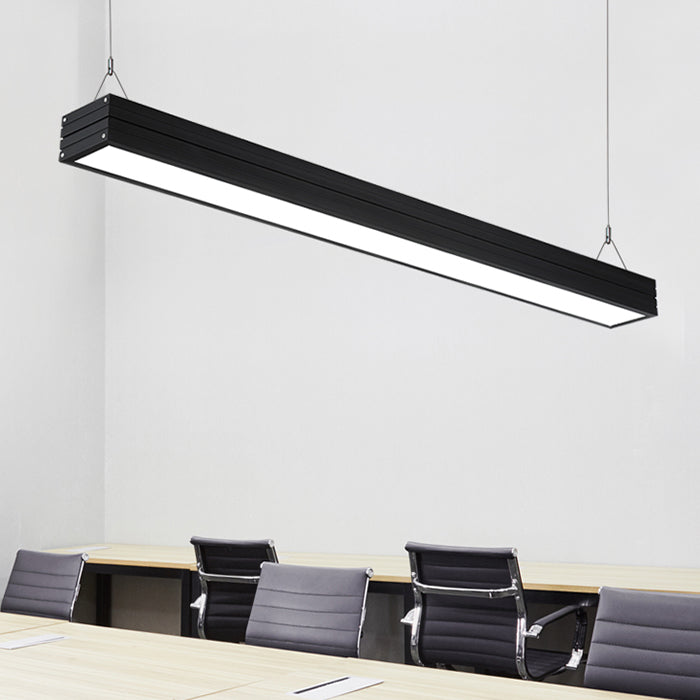 Contemporary Ridged Metal Pendant Light in White/Silver/Black with LED Suspension and Natural Lighting