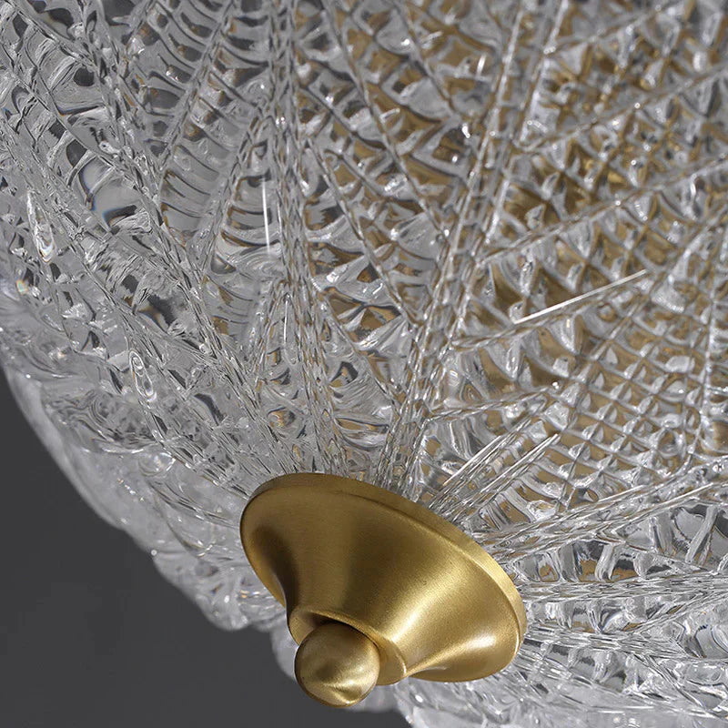Lampada da soffitto in rame pieno per soggiorno moderno minimalista
