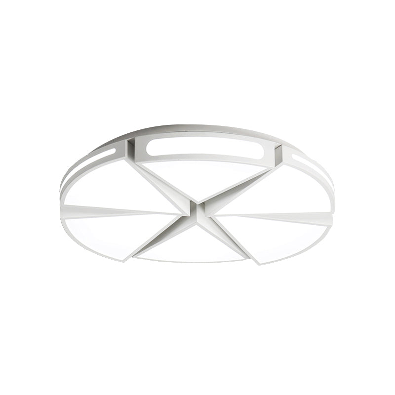 Minimalist Acrylic Triangle Flush Light with Warm/White Light LED