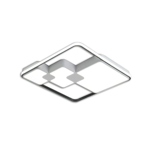 Nordic Style Acrylic Led Ceiling Light - Warm/White Lighting 18/23.5 Width