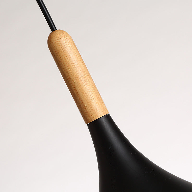 Metallic Dome Pendant Lamp - Simple Style, 1 Head, Black/White - Ideal for Dining Rooms - Available in 12.5" and 16.5" Width