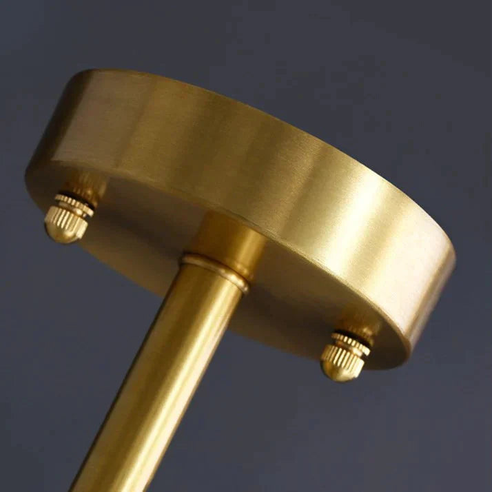 Lampada da soffitto in rame pieno per soggiorno moderno minimalista