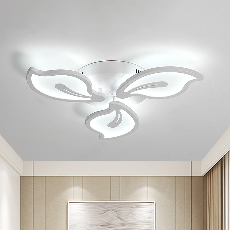 Plafonnier moderne en acrylique Bauhinia avec luminaire LED 3/5/9 en blanc chaud/naturel