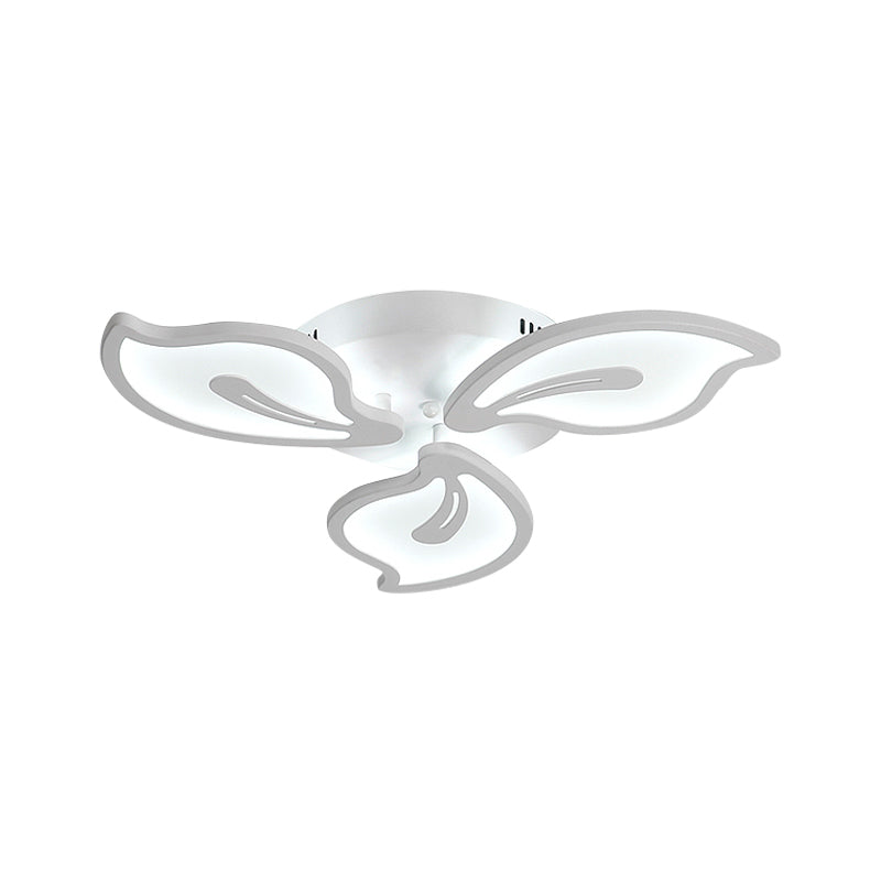 Plafonnier moderne en acrylique Bauhinia avec luminaire LED 3/5/9 en blanc chaud/naturel
