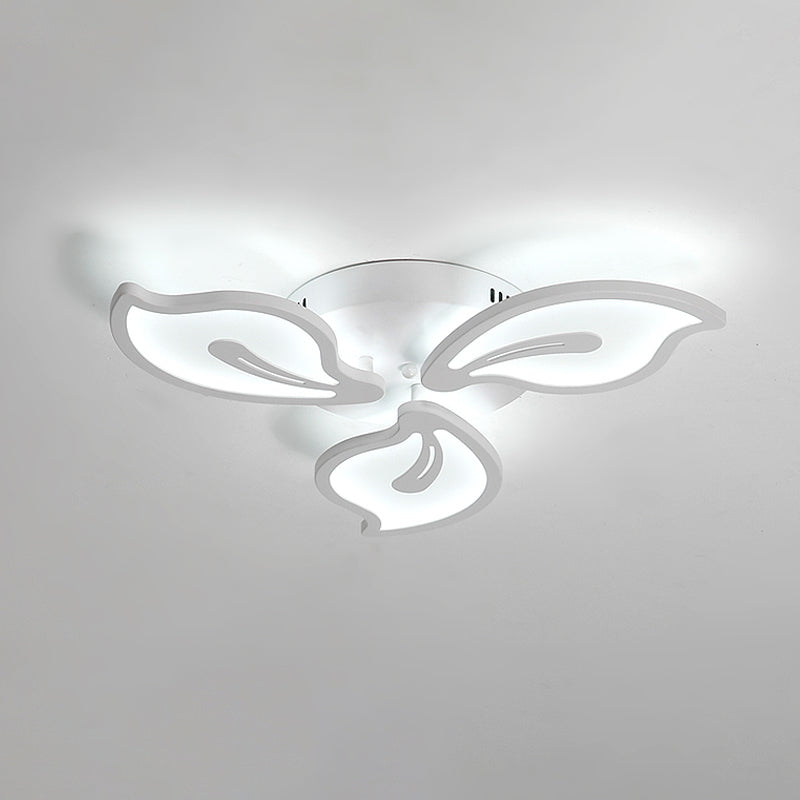 Plafonnier moderne en acrylique Bauhinia avec luminaire LED 3/5/9 en blanc chaud/naturel