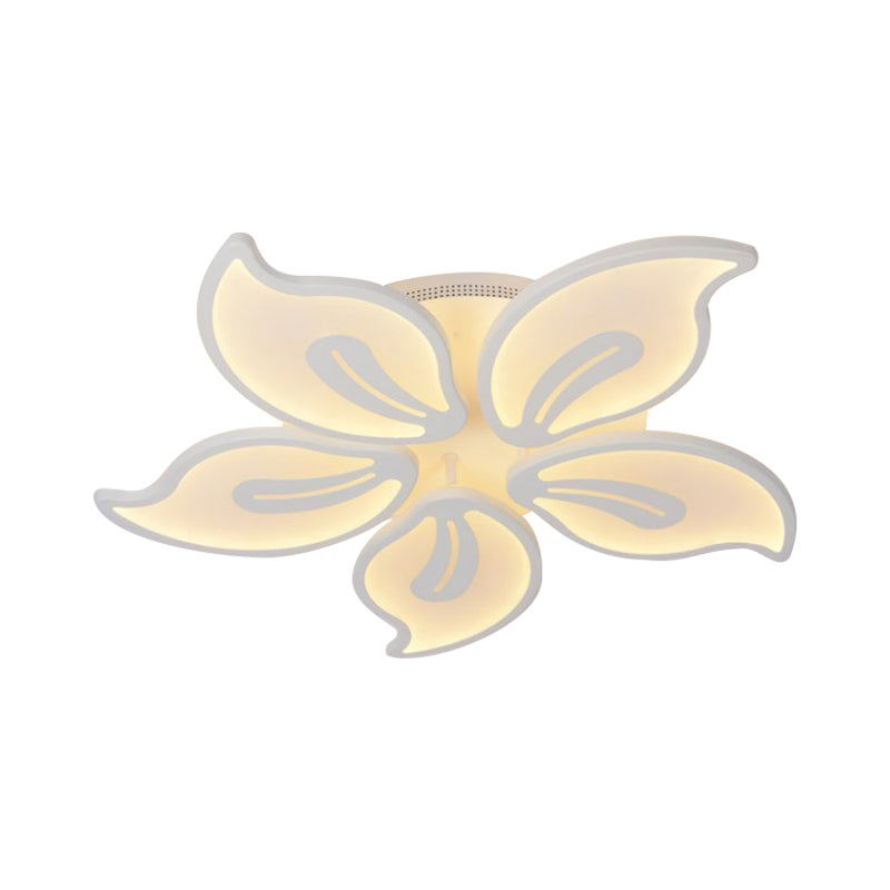 Plafonnier moderne en acrylique Bauhinia avec luminaire LED 3/5/9 en blanc chaud/naturel