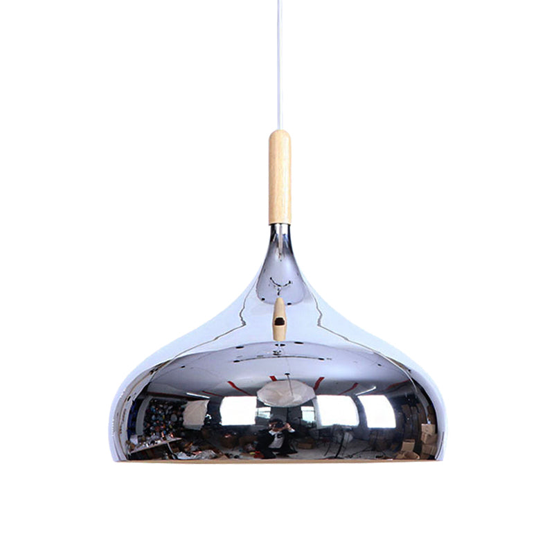 Modern Pendant Light In Metallic Chrome/Gold/Rose Gold For Dining Table