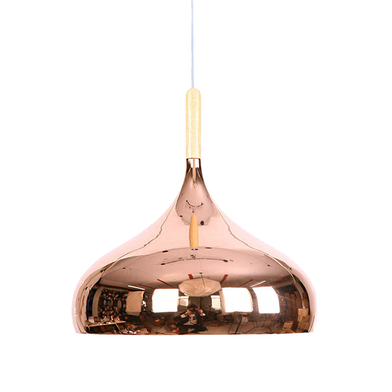 Modern Pendant Light In Metallic Chrome/Gold/Rose Gold For Dining Table