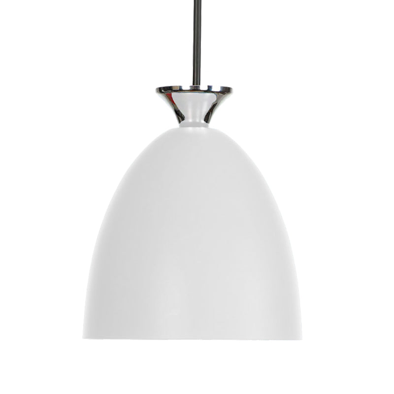 Blue/Gray Macaron Metallic Bedside Pendant Lamp With Adjustable Cord