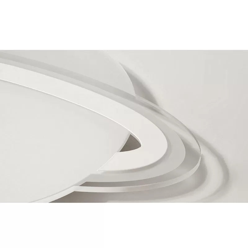 Plafonnier moderne en forme de planète en blanc pour chambre de garçon