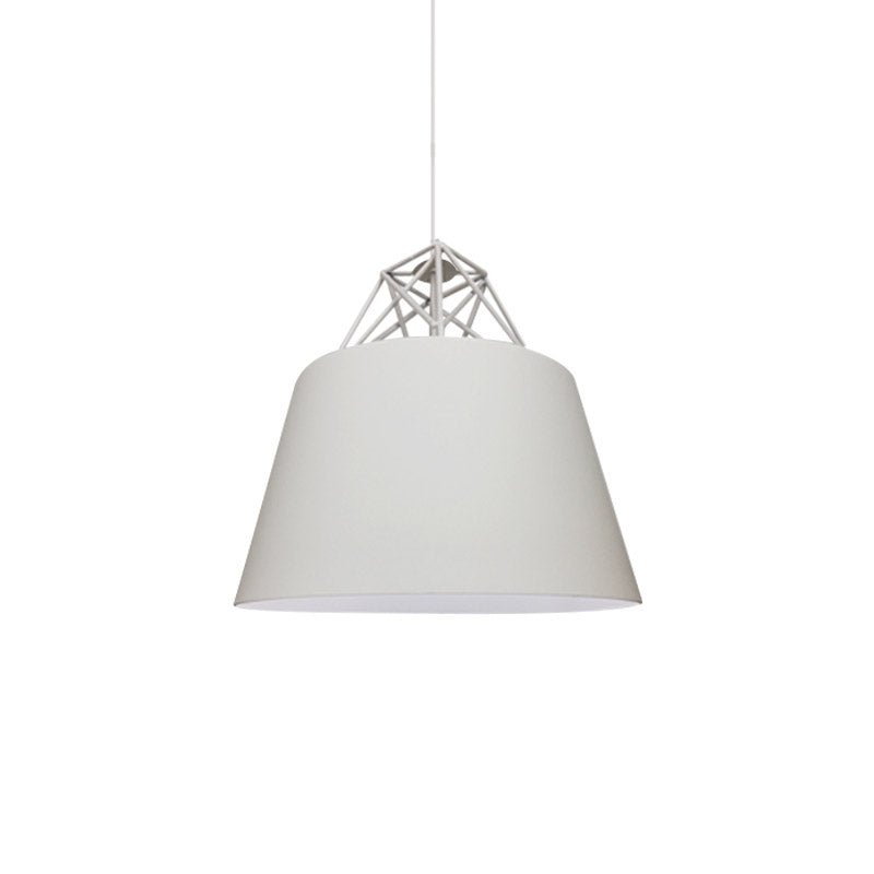 Contemporary Blue/Purple/Pink Cone Pendant Light: Stylish Metal 1-Light Fixture for Restaurants