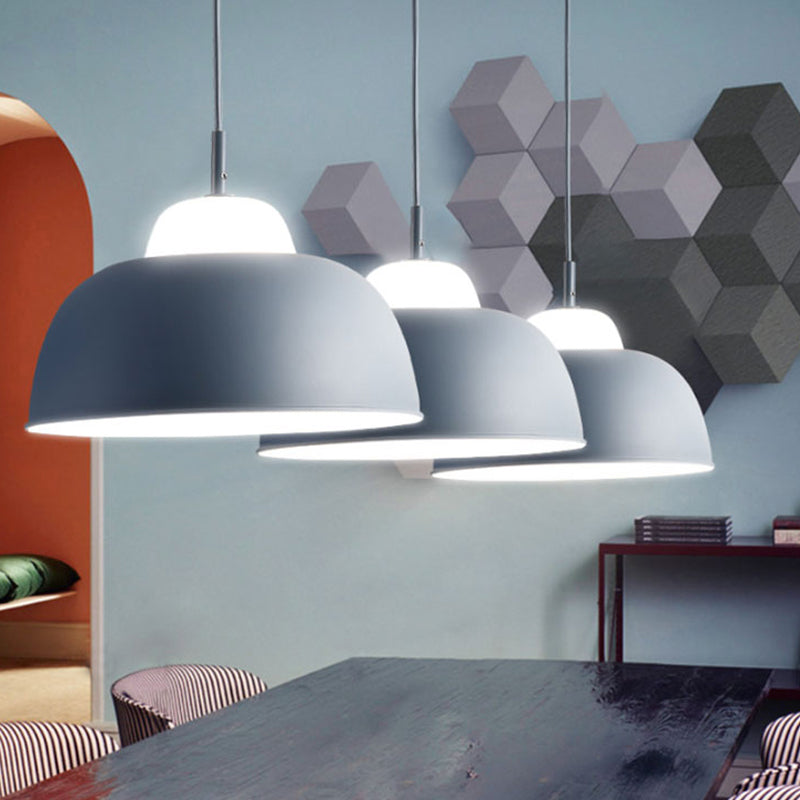 Nordic pendant light with bowl shade, 1 bulb, metallic finish, black/green, ideal for table