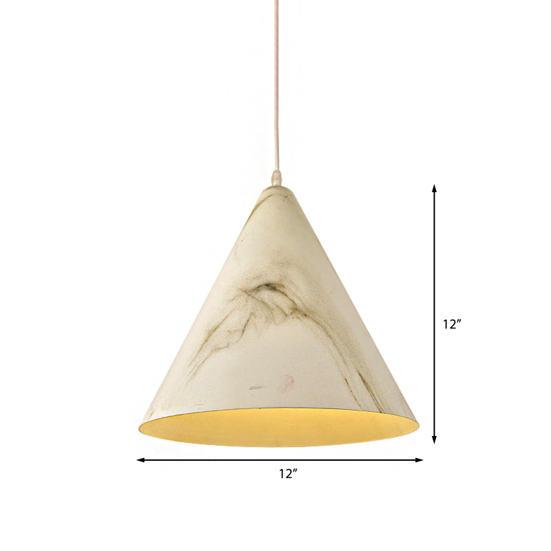 Modern Aluminum Pendant Ceiling Light in White/Yellow - Stylish Living Room Lamp