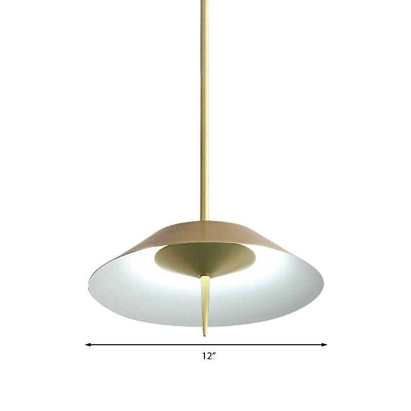 Metal Nordic Style Pendant Light - Black/Copper/Gold Cone Shade, Perfect for Dining Rooms