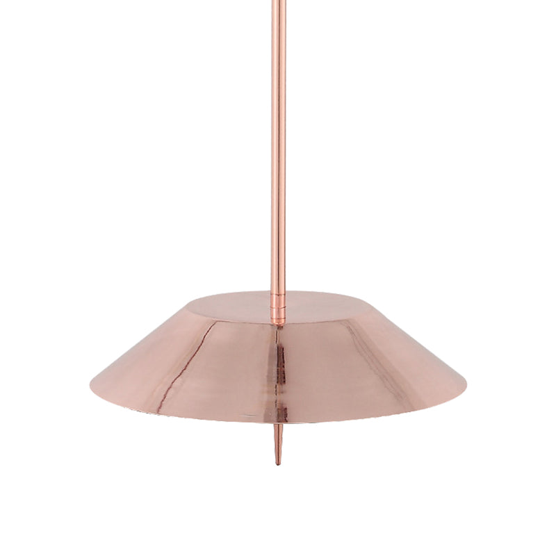Metal Nordic Style Pendant Light - Black/Copper/Gold Cone Shade, Perfect for Dining Rooms