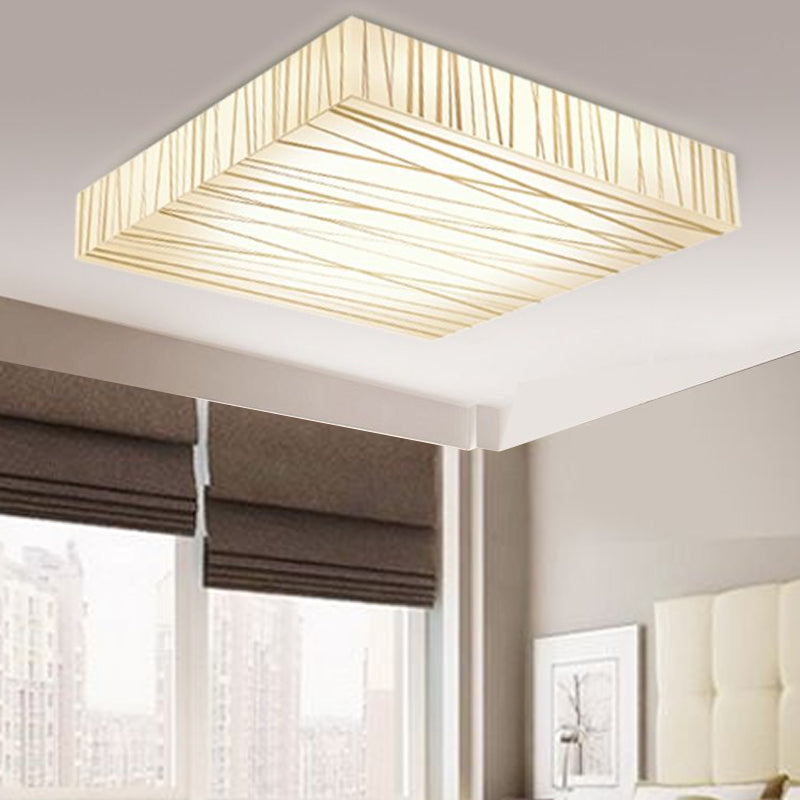 Stylish Acrylic LED Ceiling Mount Light for Hotels and Offices in White