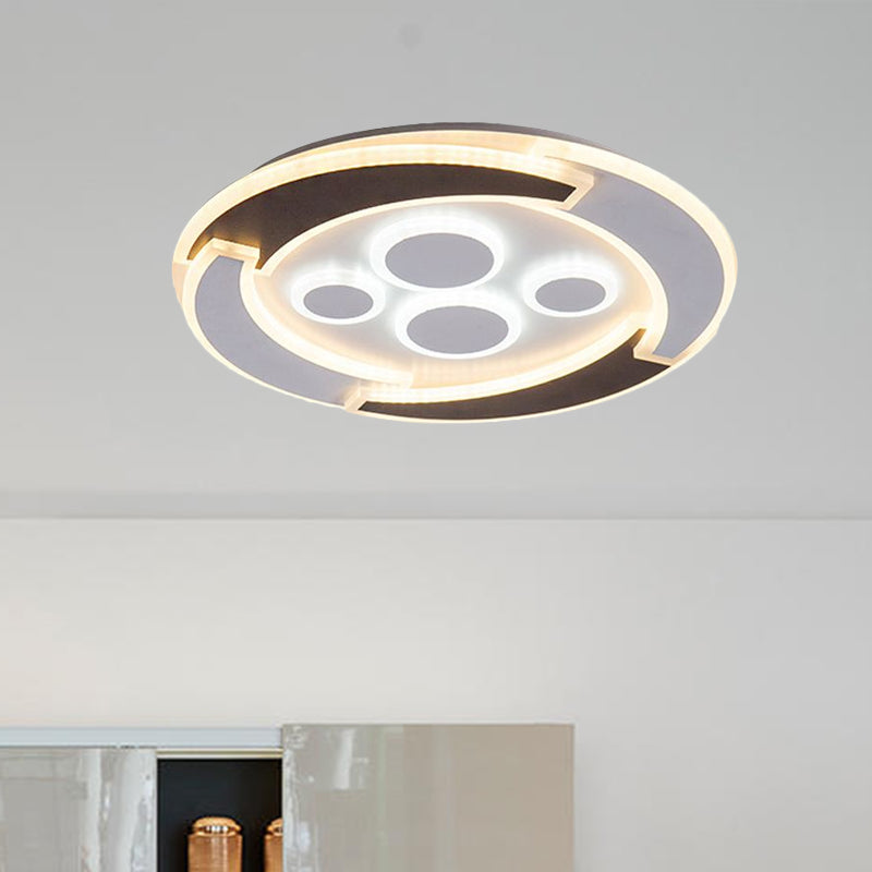 Plafonniers ronds en acrylique - Luminaires blancs modernes et uniques en 3 couleurs