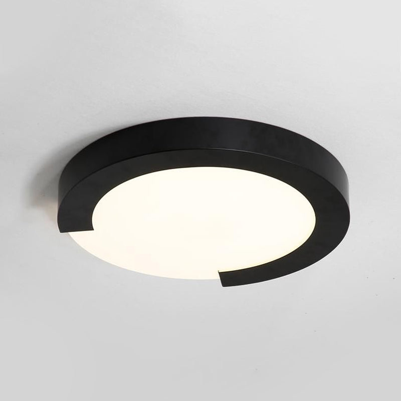 Macaron Flush Mount Ceiling Lights - 16"/20" Round in Black/White/Pink