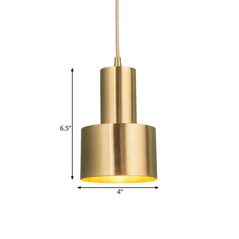 Brass Finish Mini Grenade Iron Pendulum Pendant Light – Postmodern Single Lighting Fixture