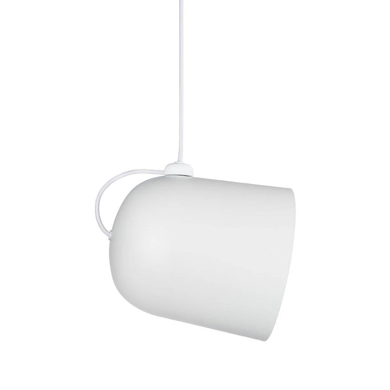 Nordic Dome Pendant Lamp - Black/White/Grey, Moveable & Metal - Perfect for Dining Room Lighting