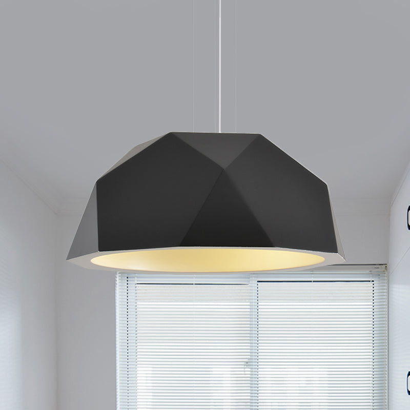 Modern Resin Hanging Pendant Light in Black/Grey for Guest Room