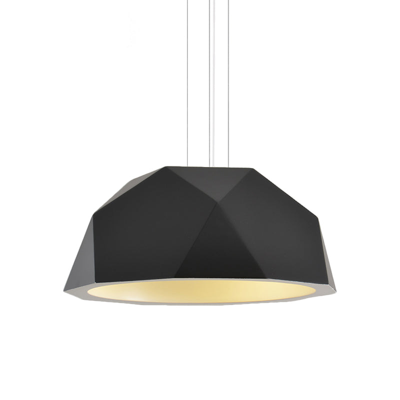 Modern Resin Hanging Pendant Light in Black/Grey for Guest Room