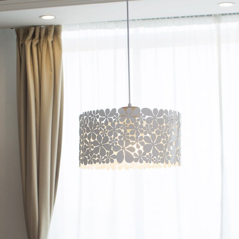 Modern White Cutout Petals Pendant Lamp for Dining Room