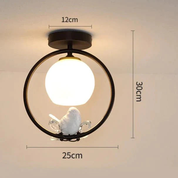 Plafonnier LED pour couloir en forme d'oiseau d'Europe du Nord