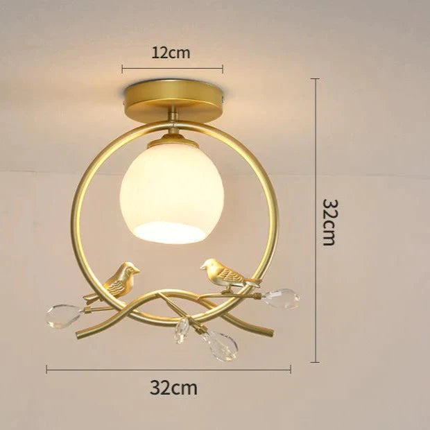 Plafonnier LED pour couloir en forme d'oiseau d'Europe du Nord