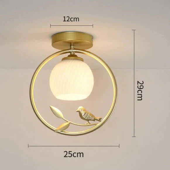 Plafonnier LED pour couloir en forme d'oiseau d'Europe du Nord