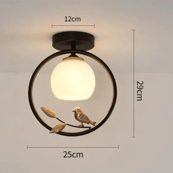 Plafonnier LED pour couloir en forme d'oiseau d'Europe du Nord