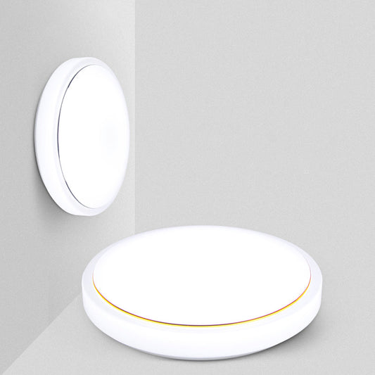 Metal Led Ceiling Light Fixture With Acrylic Shade For Hallway - Warm/White 7.5/9/12 Dia