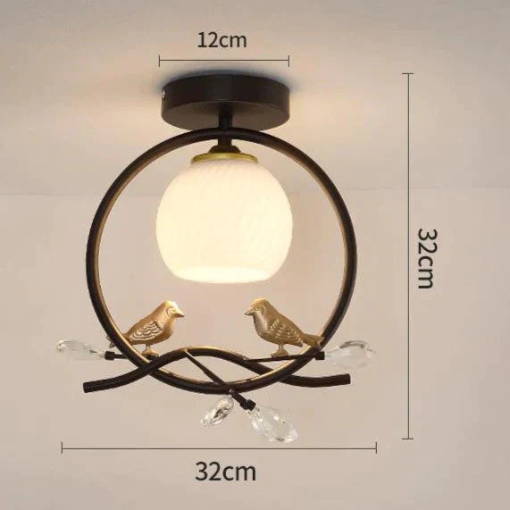 Plafonnier LED pour couloir en forme d'oiseau d'Europe du Nord