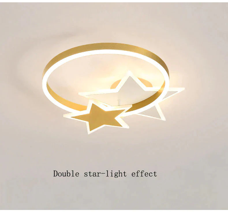 Plafonnier LED simple et créatif en cuivre