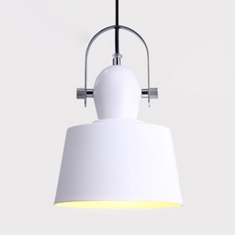 Minimalist Metal Trifle Bowl Pendant Lamp with 1 Light - Black/White/Yellow