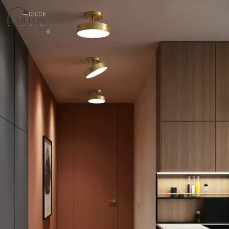 Creative Full Copper Aisle Light – Surface-Mounted Corridor Lamp