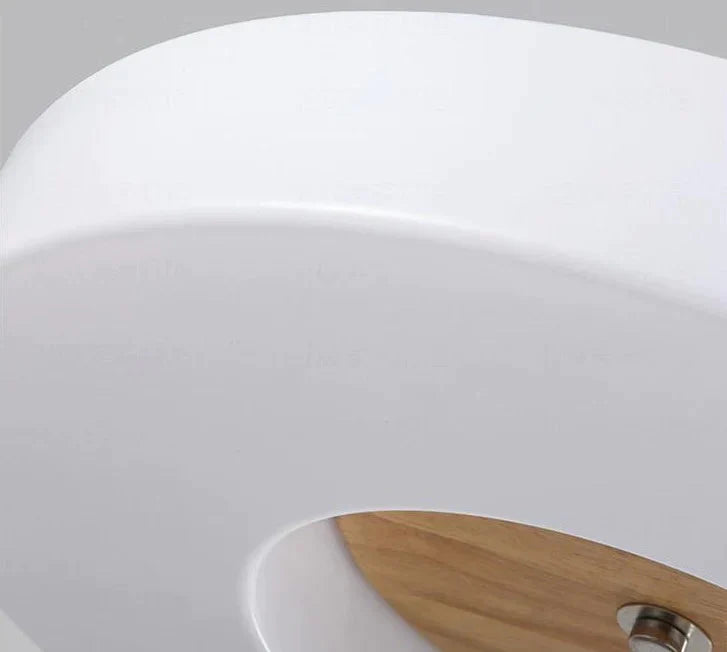 Plafonnier rond en bois massif simple et créatif pour la maison